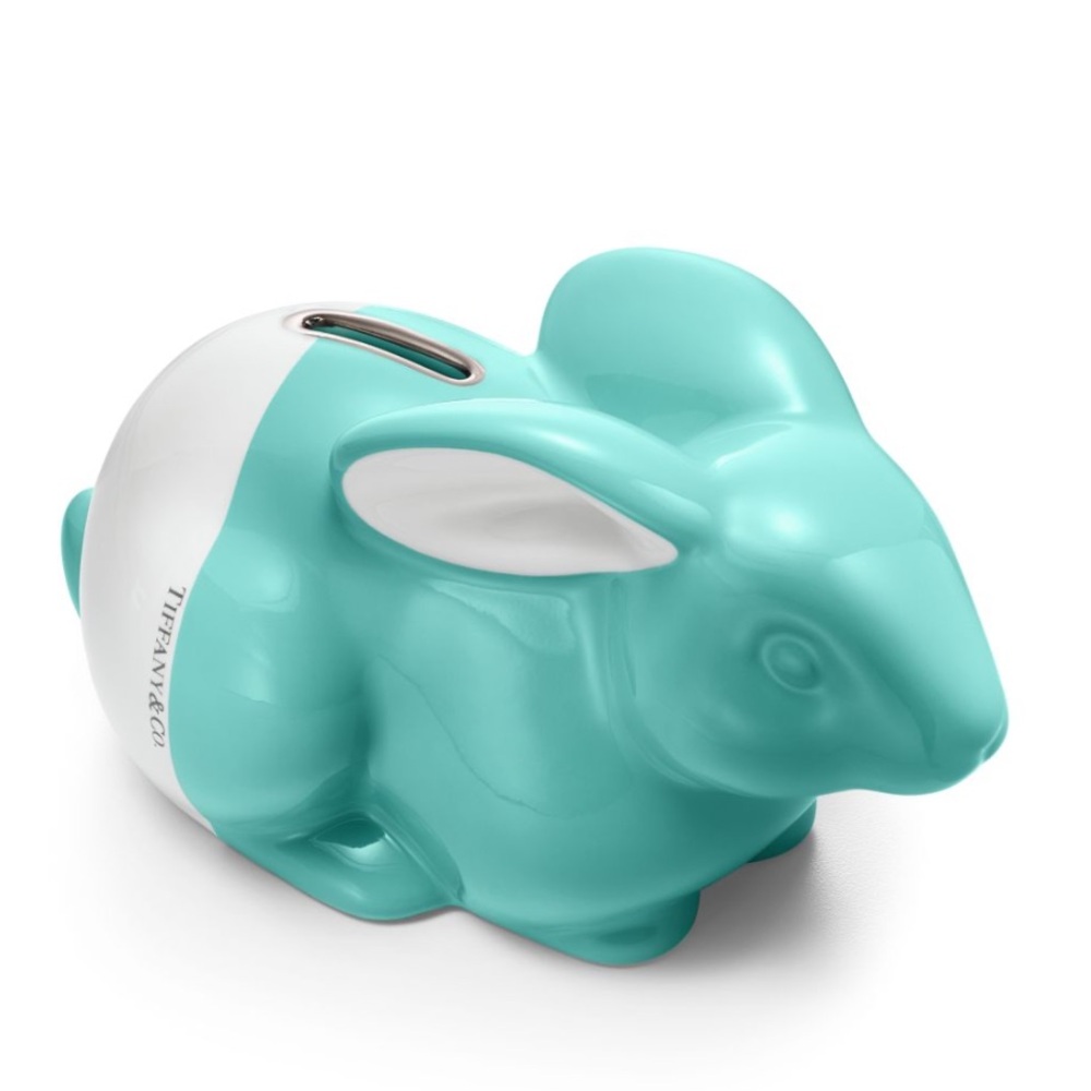 BNIB Tiffany baby bank bunny design in our iconic Tiffany Blue® hue.